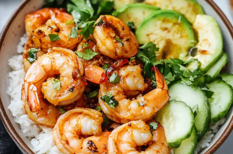 Spicy Shrimp Rice Bowl