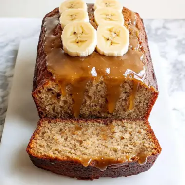 Salted Caramel Banana Bread