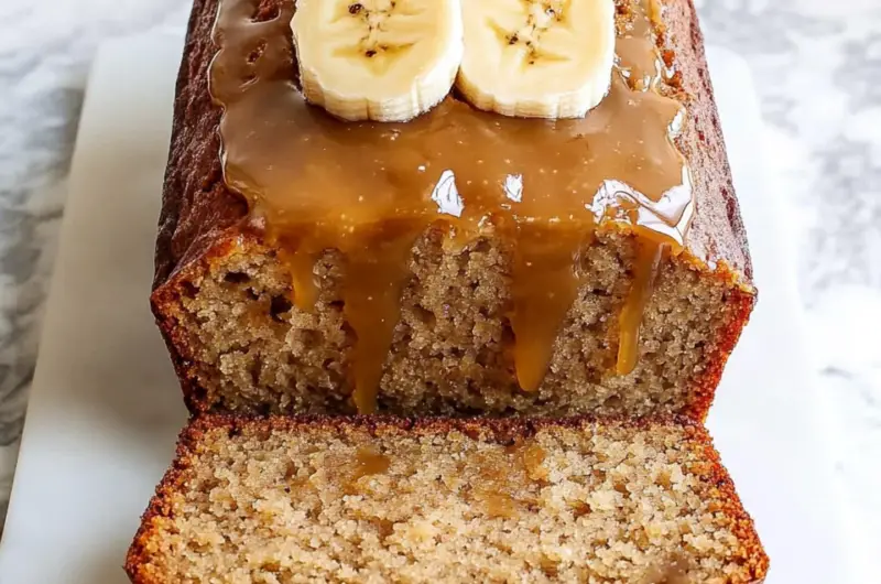 Salted Caramel Banana Bread