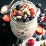 Almond Milk Overnight Oats with Berries