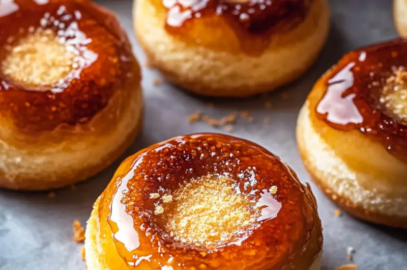 Baked Crème Brûlée Donuts
