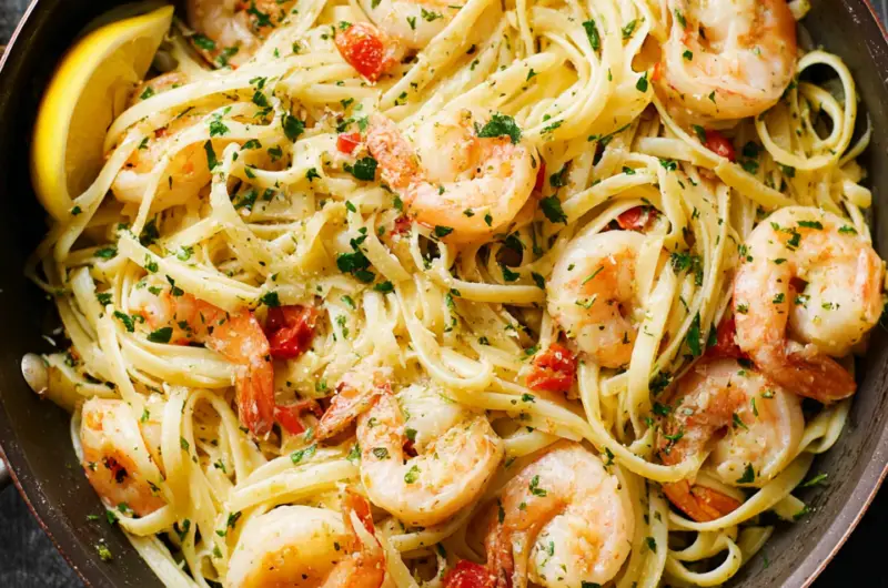 Shrimp Scampi Linguine