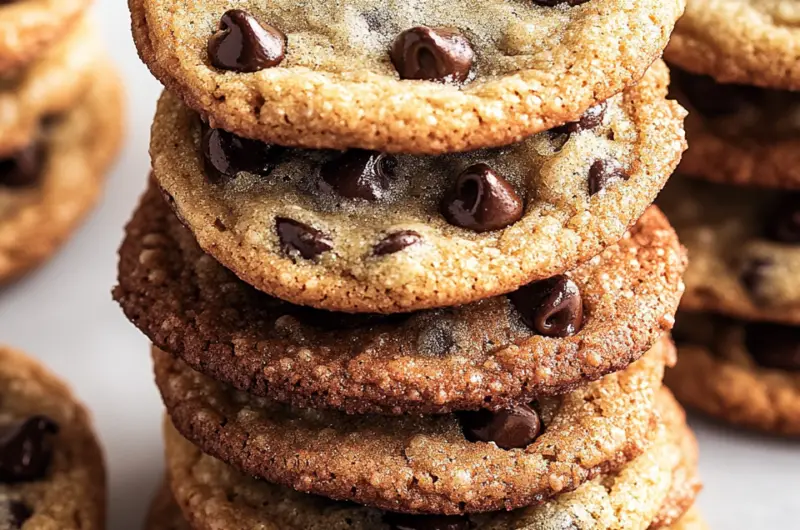 Thin & Crispy Chocolate Chip Cookies