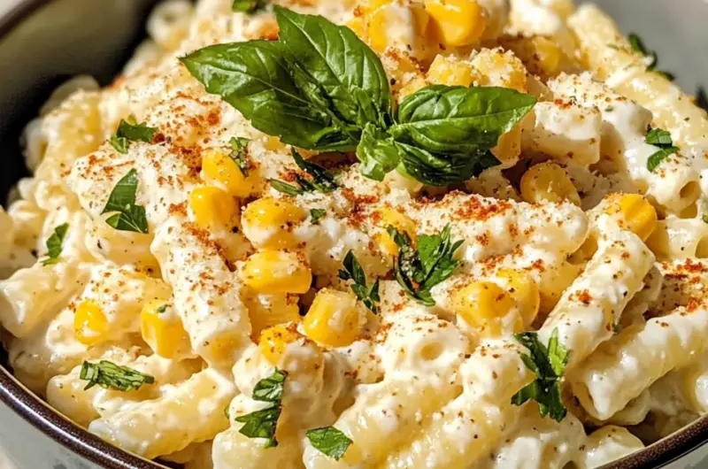 Creamy Street Corn Pasta Salad