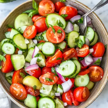 Cucumber Tomato Salad