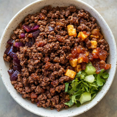 Firecracker Ground Beef Bowls