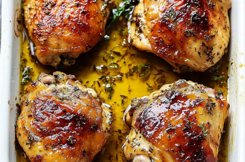Herbed Honey Mustard Chicken Thighs