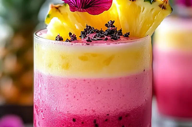 Hibiscus Pineapple Smoothie
