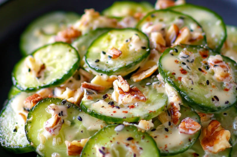 Jalapeño Popper Cucumber Salad