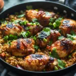 One-Pan Bold Honey BBQ Chicken & Rice