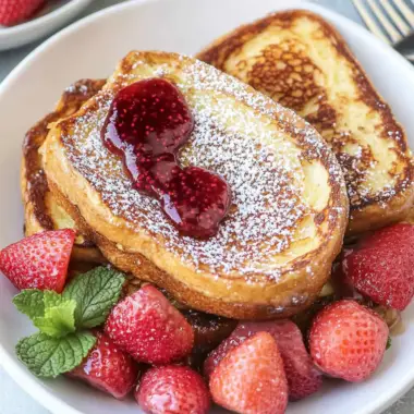 Peanut Butter & Jelly Stuffed French Toast