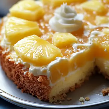 Pineapple Condensed Milk Cake