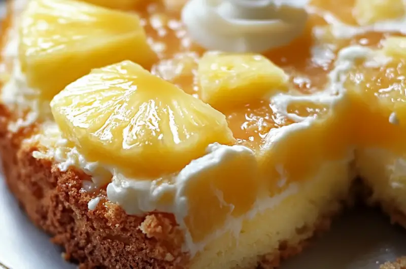 Pineapple Condensed Milk Cake