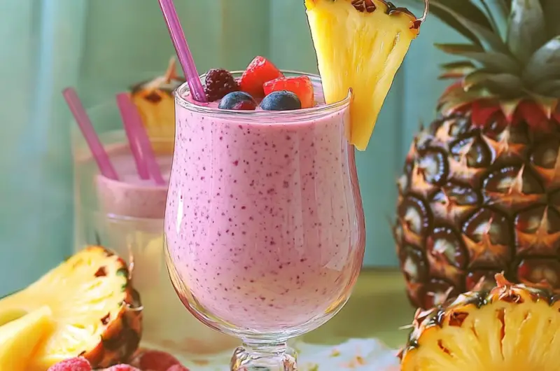 Pink Pineapple Protein Smoothie