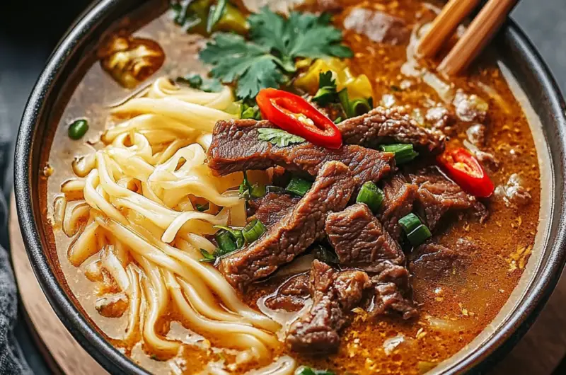 Satay Beef Noodle Soup