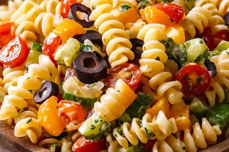 Zesty Olive Garden-Inspired Pasta Salad
