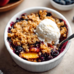 Blueberry Peach Crumble