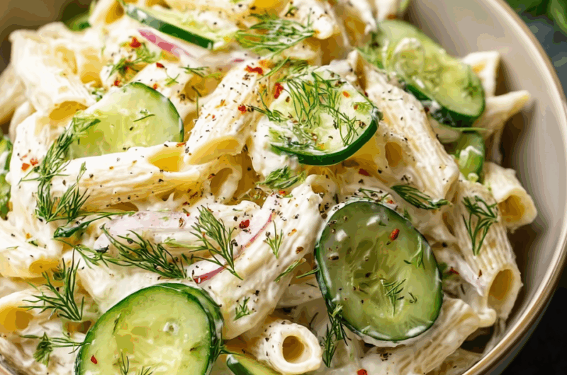 Cucumber Pasta Salad