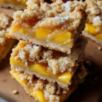 Summer Peach Crumb Bars