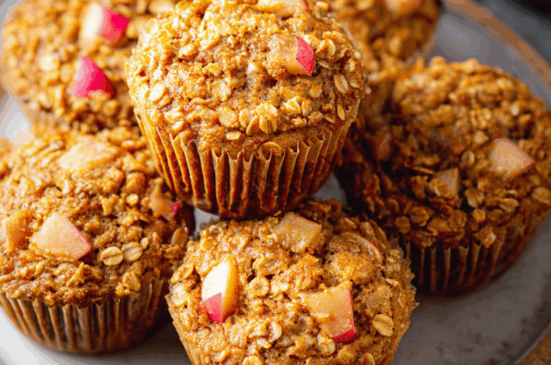 Apple Cinnamon Protein Muffins