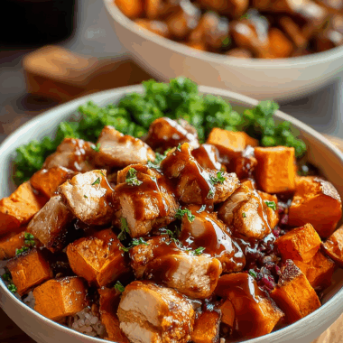 BBQ Chicken Sweet Potato Bowl
