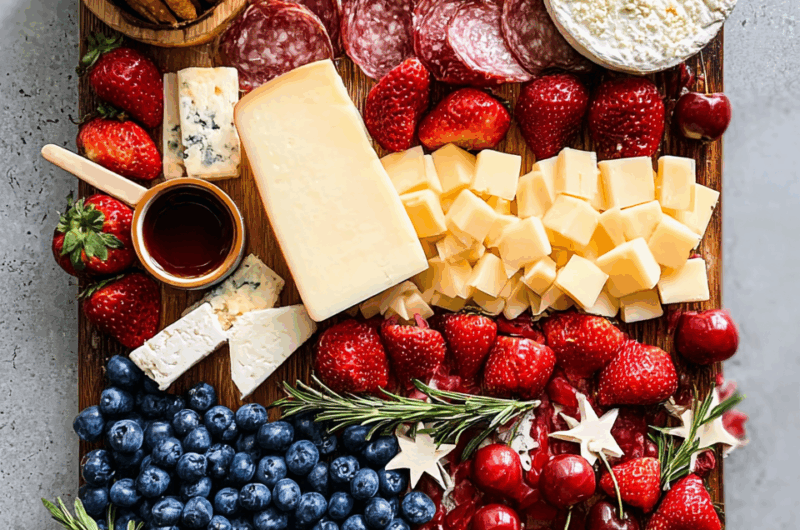 American Flag Charcuterie Board
