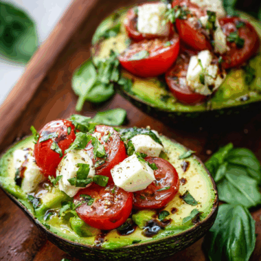 Caprese Stuffed Avocado
