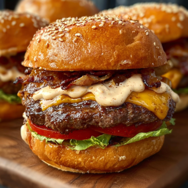 Smash Burgers with Baconnaise Sauce
