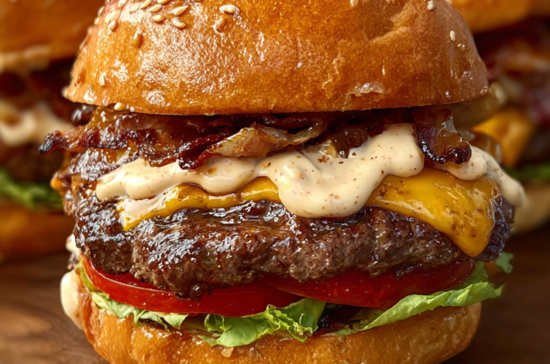 Smash Burgers with Baconnaise Sauce