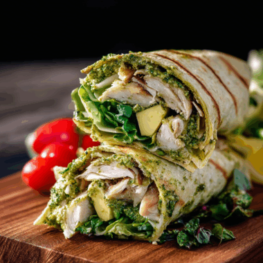 Grilled Pesto Chicken Wraps