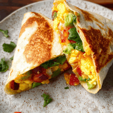 Crunchy Breakfast Tortilla Wrap
