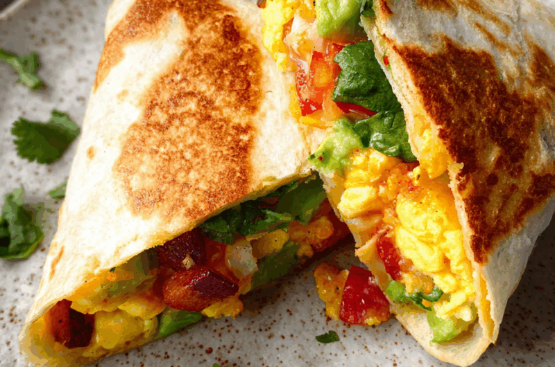 Crunchy Breakfast Tortilla Wrap