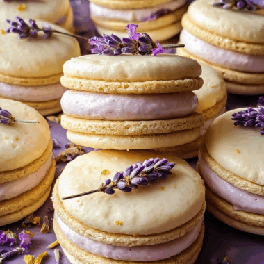 Lemon Lavender Sandwich Cookies