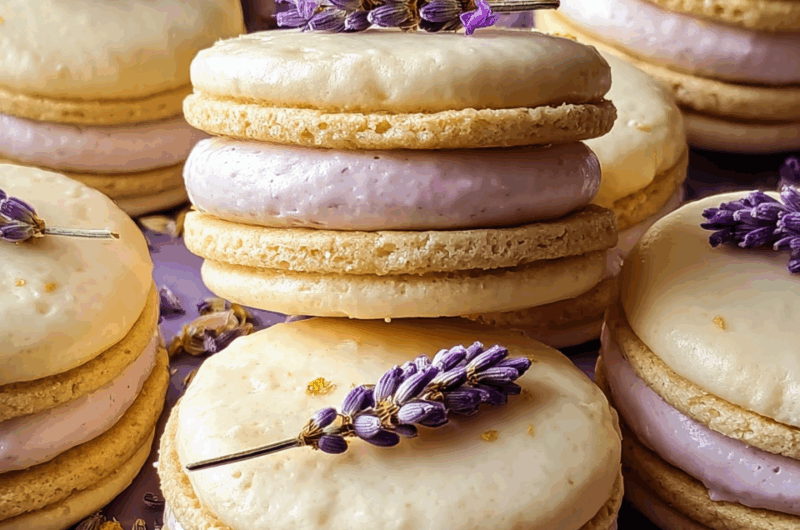 Lemon Lavender Sandwich Cookies