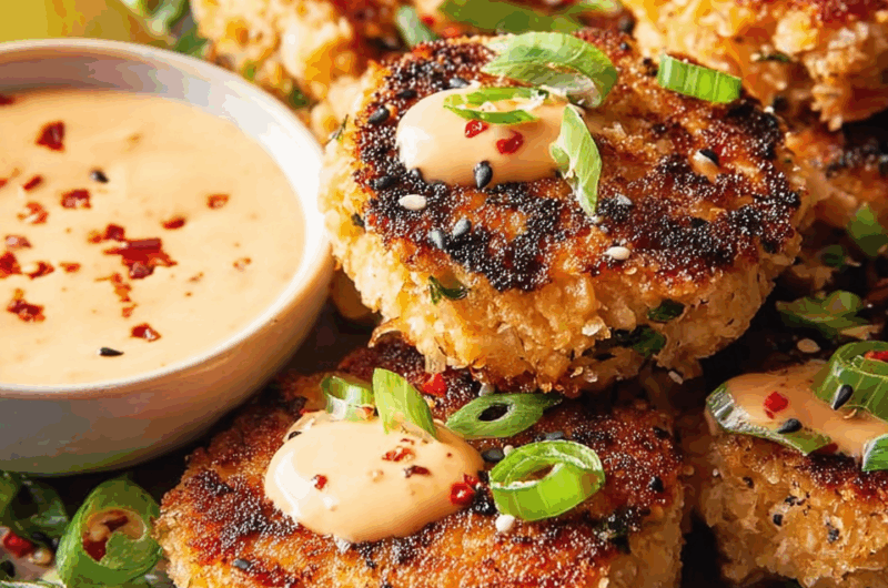 Bold Asian-Style Tuna Cakes with Spicy Mayo