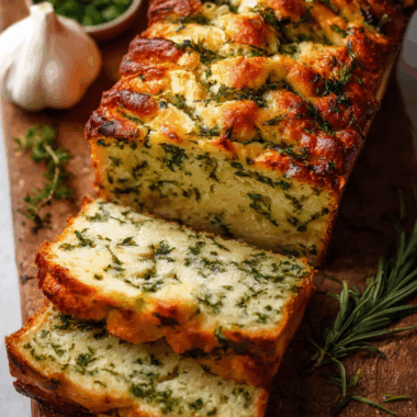 Cheese Herb Garlic Quick Bread