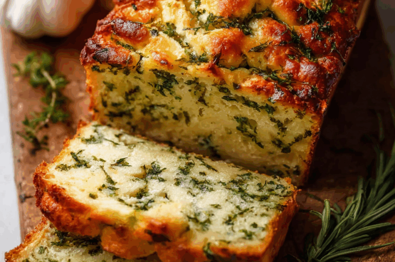 Cheese Herb Garlic Quick Bread