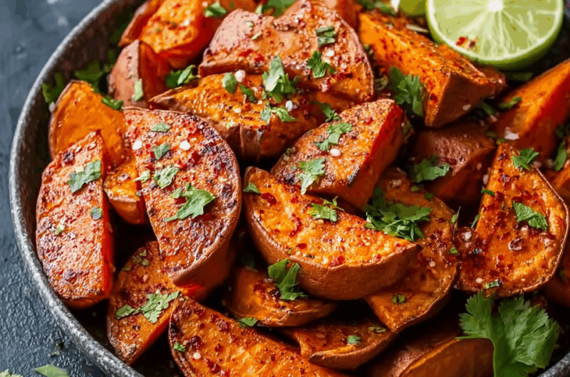 Sweet and Spicy Mexican Roasted Sweet Potatoes