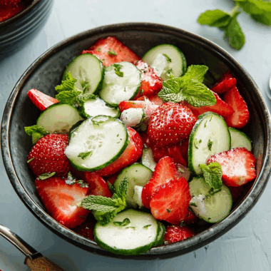 Cucumber Strawberry Salad