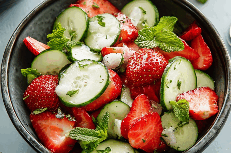 Cucumber Strawberry Salad