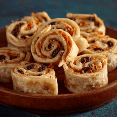 Cinnamon Raisin Tortilla Pinwheels