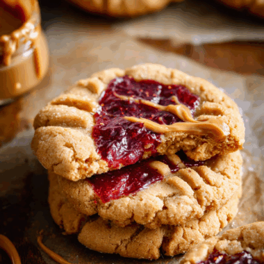 Peanut Butter and Jelly Cookies