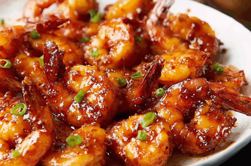 Sweet and Sour Glazed Shrimp