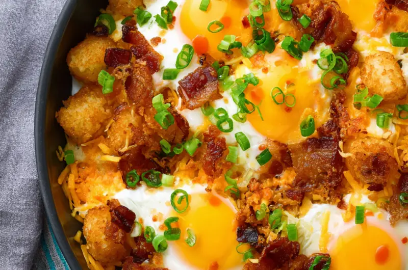 Bacon Egg and Cheese Breakfast Totchos