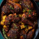Baked Jamaican Pineapple Jerk Chicken