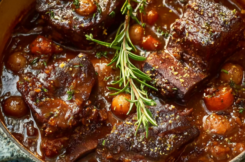 Beer-Braised Short Ribs with Mustard