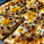 Biscuits and Sausage Gravy Breakfast Pizza