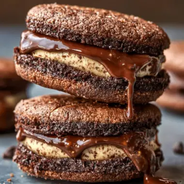 Brownie Cookie Dough Sandwich Cookies