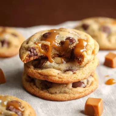 Caramel Chocolate Chip Cookies