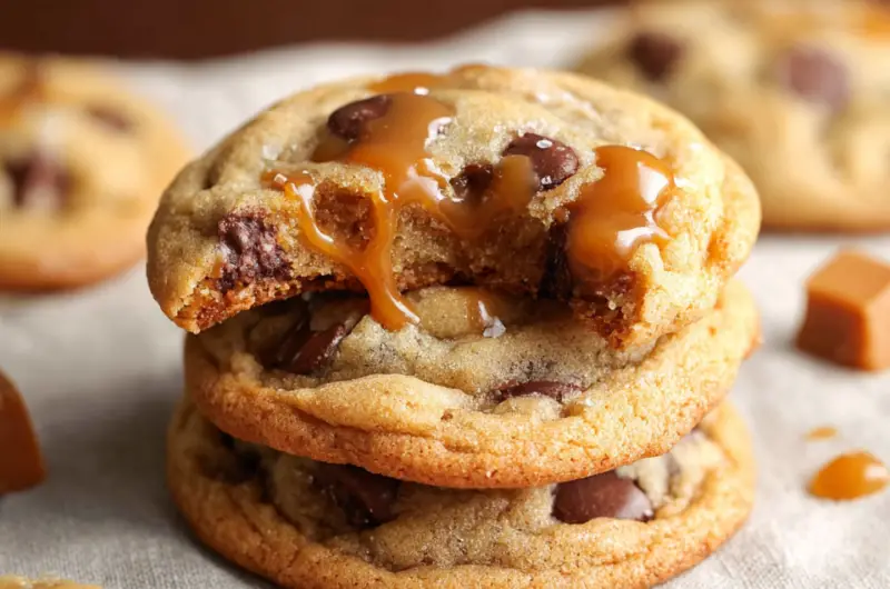 Caramel Chocolate Chip Cookies